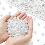 Towenm 600PCS 10MM White Pearls for Crafting, No Hole Pearls Beads for Vase Filler, Faux ABS Round Pearls for Floating Candles C