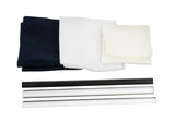 EISCO Electrostatic Friction Rod Kit : 3 Cloths, 3 Rods