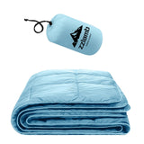 zzlamb Camping Blanket for Adults, Compact Lightweight Soft Puffy Blanket Water-Repellent, Packable Warm Quilt Down Alternative 