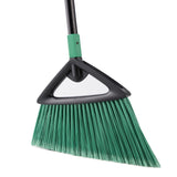 Eyliden Broom, Angle Broom with 57 Long Handle - Fit Heavy-Duty Cleaning, Also Works Well Fine Dust - Commercial Outdoor Indoor 