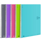 Kokuyo D Shaped Soft Ring Notebook, 6Mm Ruled W/DotLines, 36 Lines, 80 Sheets, SemiB5, 6 Colors Set, Japan Import (SuSv308Bt)