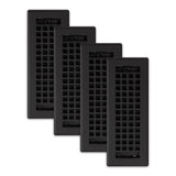 Decor Grates LTH310-BLK Lattice Floor Register, 3x10 Inches, Black,(Alloy Steel, Plastic)