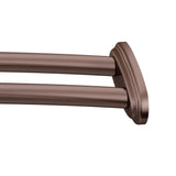 Moen DN2141OWB 60Inch Adjustable Stainless Steel Double Curved Shower Rod, Old World Bronze