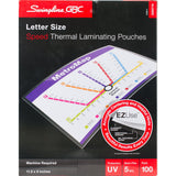 Thermal Laminating Speed Pouches 100/Pkg5mil Clear