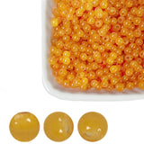 4mm Orange Glass Beads Bulks- 2000pcs 5/32 inch-Sparkling Round Space Smooth & Durable Beads for Bracelets,Necklaces, Earrings, 