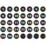 Creative Teaching Press Chalk It Up! Calendar Days (Calendar Set Decoration), Black/Multi (6896)