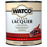 RustOleum Watco 63041 Lacquer Clear Wood Finish, Quart, Clear Gloss