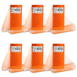Expo International Pack of 6 Premium Shiny Tulle Spools of 6 Inch X 25 Yards | Orange