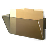 Officemate 1Pocket Plastic Wall File, Smoke (21441)
