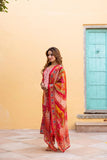 Anni Designer Women'S Rayon Viscose Straight Printed Kurta With Pant & Dupatta (Galops Multi_S_Multicolor_Small),Multicolour,S,,,