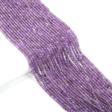 110pcs 3mm Natural Amethyst Stone Loose Round Beads Gemstone Smooth Samll Spacer Beads for jewerly Making Bracelet Necklace