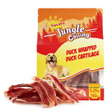 Jungle Calling Duck Wrapped Bones Dog Treats, Made with Real Meat & Cartilage, Rawhide Free Dogs Snacks,Healthy, Easily Digestib