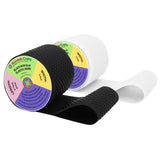 Mandala Crafts 3 Inch Elastic Silicone Gripper Tape for Clothing - 10 Yds Dotted Non Slip Elastic Band for Sewing - Black and Wh