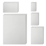 Silunkia 500 Sheets Grey Cardstock 5 Assorted Size Printer Paper, 200gsm/75lb Heavyweight Gray Paper Card Stock for DIY Card Mak