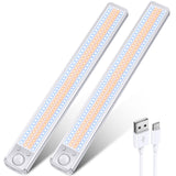 Under Cabinet Lights Rechargeable Under Counter Lights for Kitchen, 188 LED Closet Light Motion Sensor Light Indoor, Dimmable Ma
