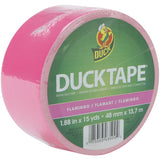 Duck XFactor Funky Flamingo Duct Tape 1.88 Width X 45 Ft Length Easy Tear Heavy Duty Pink
