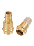 (Pack of 2) EFIELD 3/4 inch Press X 3/4 inch PEX-A Expansion Coupling Brass Adapter For Copper and Pex-A Pipe Connection