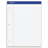 Ampad Double Sheet Pad, White, Letter Size, College Rule, 100 Sheets, 1 Each (20323)