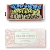 Silk Scrunchies | Premium Handcrafted 25 Momme Mulberry Silk Hair Bands | Elastics Ties Ponytail Holders and Hair Accessories (S