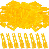Glooglitter 1000 Pcs 4-6-8 x 7/8 Inch Ribbed Lightweight Plastic Anchors Drywall Anchors for Hollow Walls Pictures Artwork Decor
