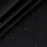 RUDONG M Ripstop Nylon Fabric by The Yard, 1 Yard x 58 Inch Wide Black Polyester Fabric, Waterproof Fabric for Outdoor Clothing,