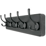 Dseap Coat Rack Wall Mount: Modern, Patented, Heavy-Duty, 17.4 Long 5-Double-Hooks Wooden Hanger Hook Rail for Winter Coats Hat 