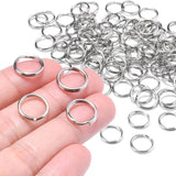 100PCS 1/2 Small Split Ring for Keychains, Double Loops Split Jump Rings Jewelry Making Necklaces Bracelets Earrings Metal Tiny 
