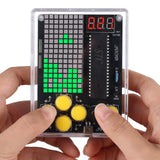 7-in-1 Game Soldering Practice Project Kit, PEMENOL DIY Retro Handheld Game Console with Adjustable Difficulty Levels and Pause 