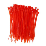Electronic Spices 100 pcs Self Locking Cable Ties 100 x 2.5 mm | Heat Resistant Zip Ties (Red) | 4 inch Cable Organizer for Indo