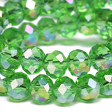 Songxi 10mm Faceted Rondelle Glass Beads for Jewelry Making 60PCS, Crystal Glass Beads DIY Arts and Crafts, for Bracelet Necklac