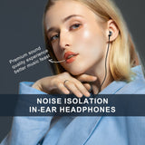 Lightning Headphones for iPhone 13 14 12 Pro Max MFi Certified Lightning Earbuds with Mic Noise Isolation Stereo Bass in-Ear Hea