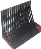 20 Pack L14 x H 10 Black Heavy Duty Shelf Brackets with Screws Metal Shelf Brackets Shelf Support Angle Brackets for Shelves L B