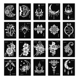 20 Sheets Henna Tattoo Stencil Kit, Temporary Tattoo Templates for Real Tattoos Mehndi Stencils for Kids Teens Adults Body Paint