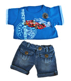 Cool Racecar Outfit Fits Most 14-18 Build-a-Bear and Make Your Own Stuffed Animals