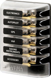 Blue Sea Systems 5018 ST Glass 6 Circuit Fuse Block with Cover