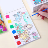 IncyWincy Colouring Books with Paint Brush (Pack of 1) Travel Activity Kit for Kids | Unisex Return Gifts for Boys & Girls | D