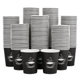 TV TOPVALUE 8 oz 360 Pack Paper Coffee Cups, Disposable Coffee Cups, Hot Beverage Drinking Cups for Coffee,Water,Tea - Black Cof