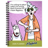 TF Publishing 2026 Maxine Medium Weekly Monthly Planner with 12-Month Calendar Grid, Goals and Task Trackers - Weekly Schedule P