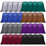 Grneric 32Pcs Drawstring Bags Bulk Cinch Bag, Polyester String Bag Drawstring Backpack for Trip Party Camping Sports Gym Yoga(Da
