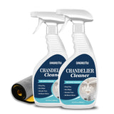 Chandelier Cleaner Drip Dry Spray, No Wipe StreakFree Crystal Cleaner 2PCS