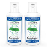 Eco-Dent ExtraBrite Baking Soda Toothpowder, Mint - Fluoride-Free Toothpaste Powder, SLS-Free Tooth Powder with Oxidizing Calciu