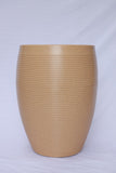 Bio Blooms Agro India Pvt Ltd | Vetro Vase Rotomould Decorative Plastic Planter Pots, Ribbed Design, Round, Indoor & Outdoor G