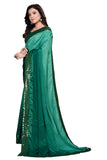 Pratham Blue Womens Silk Saree With Blouse Piece (Am-116_Dark Green)