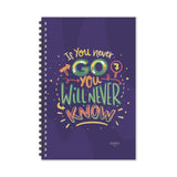Escaper Go Vs No Diary (A5 Size 8.5 X 5.5 Inches 160 Pages Ruled), Spiral Notebook, Notepad For Writing Notes