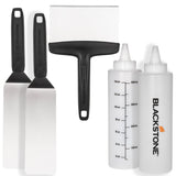 Blackstone Professional Grade Accessory Tool Kit (5 Pieces) 16 oz Bottle, Two Spatulas, Chopper/Scraper and One Cookbook-Perfect