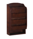 Door Entry Organizer With Mail Sorter In Mahogany