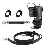 Perfect Fit Shield Leather Firefighter Bundle - Universal Radio Holster Case, Strap Harness, Anti-Sway Strap