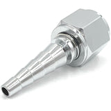 ResOne Metal Swivel Nipple Nut Oxygen Tubing Connector - Christmas Tree Barb O2 Hose Adapter with Threaded Swivel Nut, Durable M