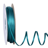 Ribest Teal Double Faced Satin Ribbon, 1/8 Inch Continuous 100 Yard Fabric Ribbon for Crafts Gift Wrapping Hair Bows Wedding Par