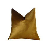 Plutus Brands Plutus Lumiere Bronze Handmade Throw Pillow, 24 X 24, Gold